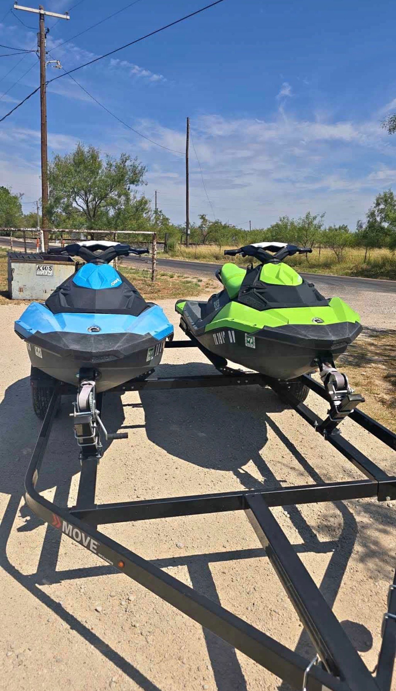 2017 SEA-DOO SPARK JET SKIS – 2 UNITS + TANDEM TRAILER!